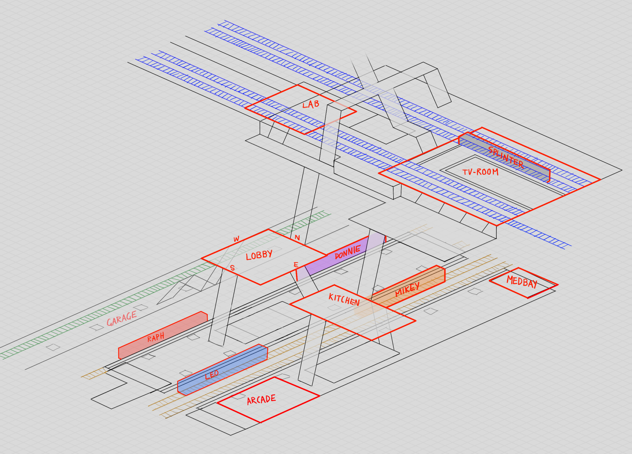 Old lair layout